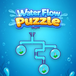 Water Flow Puzzle Logo